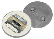 Volvo P1800ES 1972-73 Round Fridge Magnet